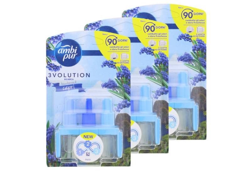 ambi pur Raumduft 3 x Ambi Pur 3Volution Capri Brise Lufterfrischer jeweils 20ml Nachfül von ambi pur