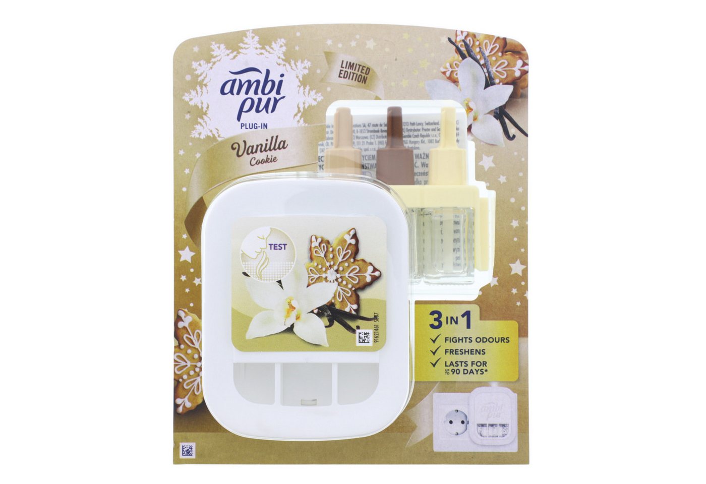 ambi pur Raumduft AmbiPur Starterset Duftstecker & Duft Flakons Vanilla Cookie 20ml elek von ambi pur