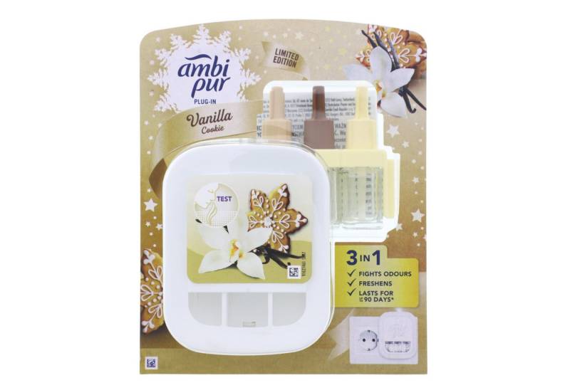 ambi pur Raumduft AmbiPur Starterset Duftstecker & Duft Flakons Vanilla Cookie 20ml elek von ambi pur