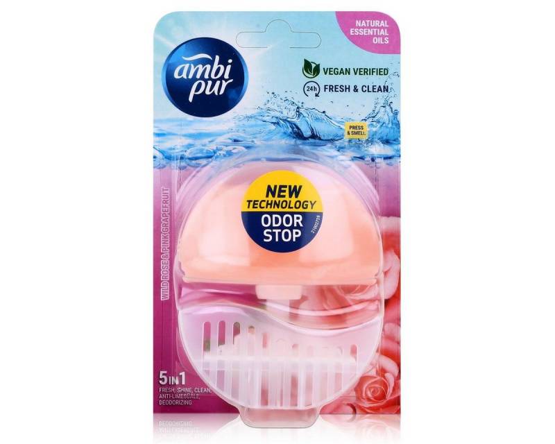 ambi pur WC-Duftspüler Ambi Pur WC-Frische Wild Rose & Pink Grapefruit 55ml - Lufterfrischer von ambi pur