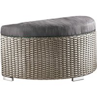 Ambia Garden Abschlußhocker/Couchtisch MONACO SMOKY, Kunststoff von ambia GARDEN