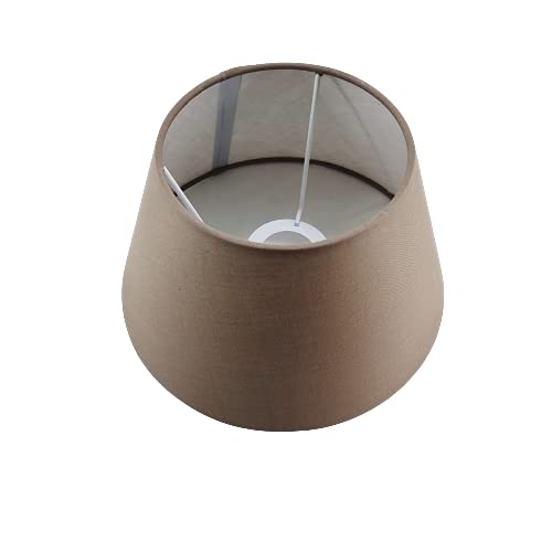 Designer Lampenschirm Taupe hell rund konische Form Ø 25cm (15 * 25 * 15cm) von ambiente-lebensart.de