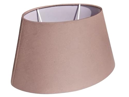 Lampenschirm für Tischlampe, Stehlampe Ø 30cm | Lampenschirm E27 | Oval konische Form 20 x 30 x 18 cm | Lampenschirm taupe sand | Lampenschirme für Tischleuchten von ambiente-lebensart.de