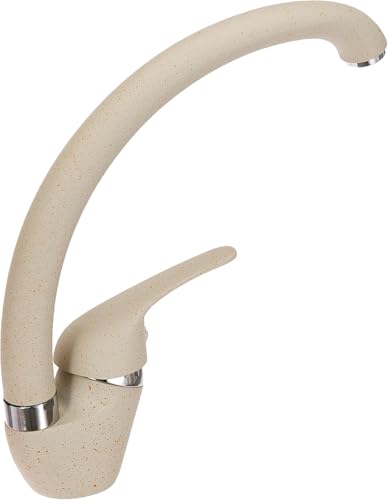 Ambrosiana SEI1406AVE Hahn Spültisch Küche / Waschraum mit Reed Hoch Serie sind Messing Belüfter mit Wasser sparende, Farbe Avena von ambrosiana