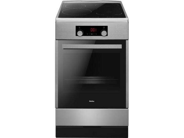 AMICA Induktions-Standherd SHI 905 150 , A (A+++-D), silber (edelstahlfarben), Herdsets von amica