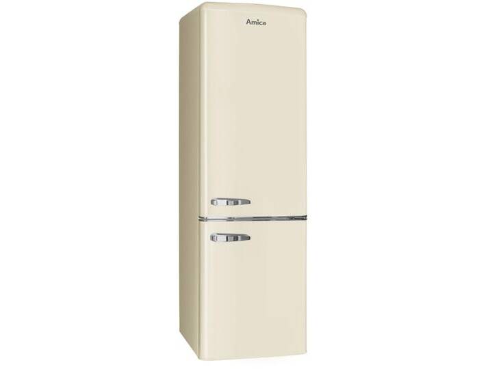 AMICA Kühl-/Gefrierkombination KGCR 387 101 , D (A-G), silber (beige), Rechtsanschlag, Kühlschränke von amica