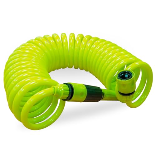 Amig - Spiralschlauch | aus Polypropylen | Ausziehbare Messung bis zu 7,5 m | Inklusive Bewässerungslanze, Adapter und 2 Spleißen | Pistaziengrün Amig - Spiralschlauch | aus Polypropylen | Ausziehbare Messung bis zu 7,5 m | Inklusive Bewässerungslanze, Adapter und 2 Spleißen | Pistaziengrün von Amig