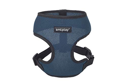 amiplay Hundegeschirr Brustgeschirr Scout AIR 6 Größen und 5 Farben (L 45-60cm, Dunkelblau) von amiplay