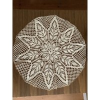 Großer Tischläufer Häkelarbeit Handgearbeitet Rund Vintage von amoeBe65