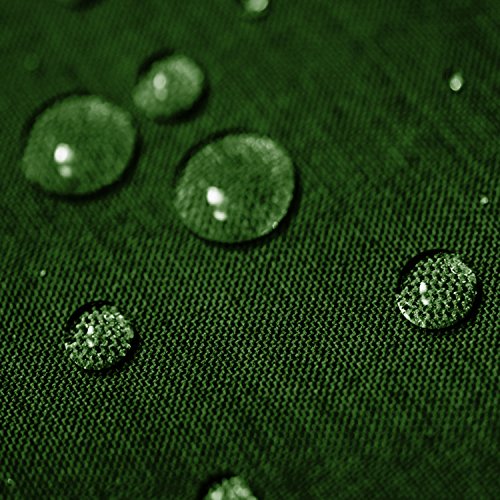 Gartentischdecke Lotus Effekt Oval 160x260 cm Dunkelgrün Grün - Farbe & Größe wählbar mit Fleckschutz - (LE_O160x260DGrün) von amp-artshop