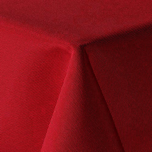 Tischdecke Leinen Optik Eckig 130x220 cm Rot von amp-artshop