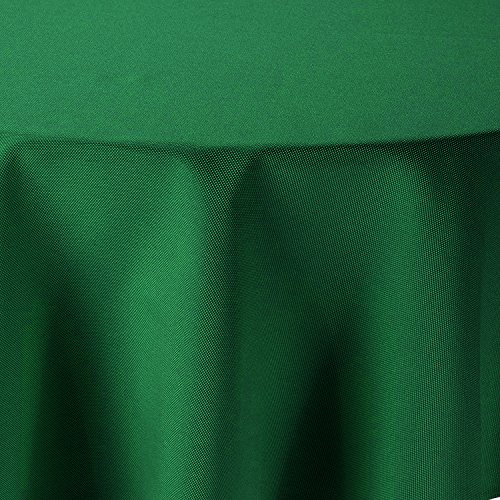 Tischdecke Leinen Optik Oval 160x260 cm Dunkelgrün Grün von amp-artshop