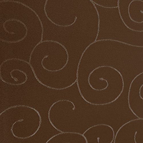 amp-artshop Tafeldecke Paulina Eckig 110x160 cm Dunkelbraun Braun - Farbe, Form & Größe wählbar · Fleckabweisend Tischdecke von amp-artshop