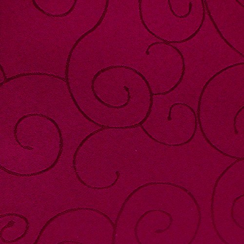amp-artshop Tafeldecke Paulina Eckig 130x260 cm Dunkelrot Rot - Farbe, Form & Größe wählbar · Fleckabweisend Tischdecke von amp-artshop