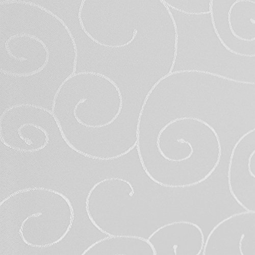 amp-artshop Tafeldecke Paulina Eckig 160x300 cm Weiss - Farbe, Form & Größe wählbar · Fleckabweisend Tischdecke von amp-artshop