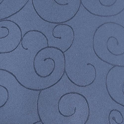 amp-artshop Tafeldecke Paulina Rund 135 cm Dunkelblau Blau - Farbe, Form & Größe wählbar · Fleckabweisend Tischdecke von amp-artshop