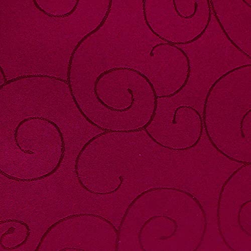 amp-artshop Tafeldecke Paulina Rund 135 cm Dunkelrot Rot - Farbe, Form & Größe wählbar · Fleckabweisend Tischdecke von amp-artshop