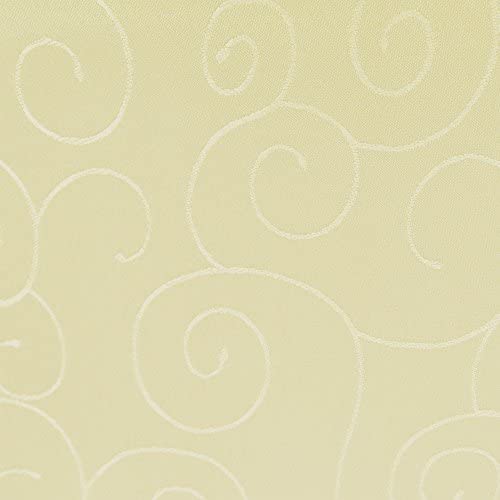 amp-artshop Tafeldecke Paulina Rund 160 cm Creme Champagner - Farbe, Form & Größe wählbar · Fleckabweisend Tischdecke von amp-artshop
