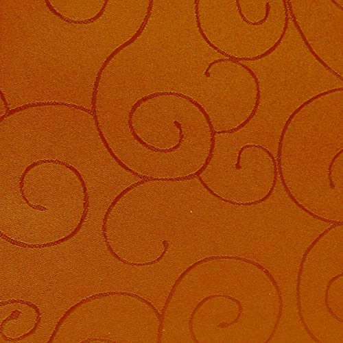 amp-artshop Tafeldecke Paulina Rund 160 cm Dunkelterra Orange - Farbe, Form & Größe wählbar · Fleckabweisend Tischdecke von amp-artshop