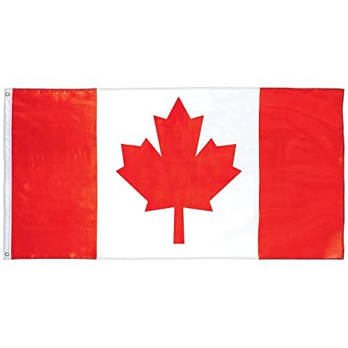 Amscan 210712 Kanadischer Druck, mittelgroß, Stoffflagge von amscan