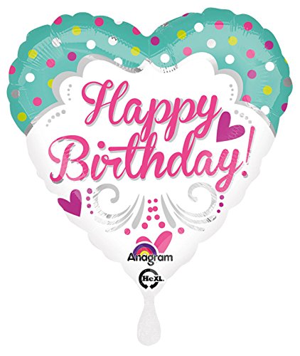 Amscan 3072401 - Folienballon Prinzessin Birthday, Happy Birthday, Geburtstag, Heliumballon von amscan