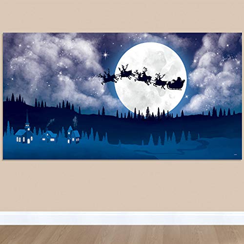 Amscan 671106 Santas Schlitten Print SceneSetter Add-ons von amscan