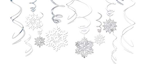 Amscan 679497 - Deko Spiralen Schneeflocken, Länge ca. 61 cm, Hängedekoration, Weihnachten, Party Amscan 679497 - Deko Spiralen Schneeflocken, Länge ca. 61 cm, Hängedekoration, Weihnachten, Party von amscan