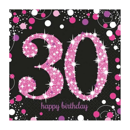 Adult Pink Celebration 50th Birthday Luncheon Napkins von amscan