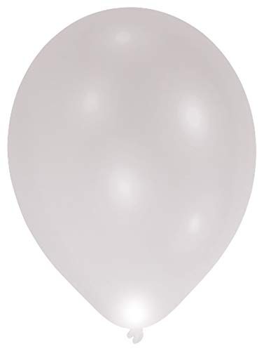 Amscan 9901054 - 5 LED Latexballons Silber, circa 28 cm, Geburtstag, Heliumballon Amscan 9901054 - 5 LED Latexballons Silber, circa 28 cm, Geburtstag, Heliumballon von amscan