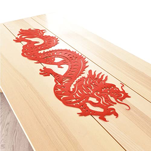 Amscan 9913294 – Lunar Neujahr Red Dragon Filz Party Tischläufer – 1,29 m von amscan
