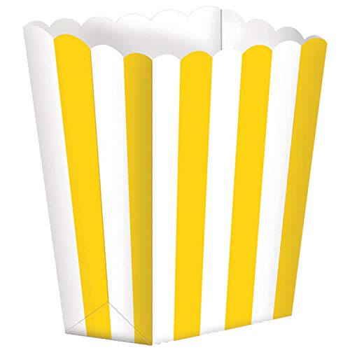 Candy Buffet Popcorn Treat Boxes Sun Yellow /5 von amscan
