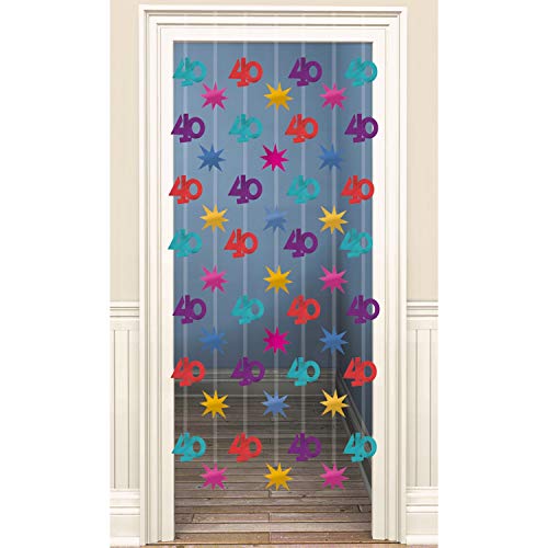 Amscan Tür-Dekoration 40.Geburtstag Amscan Tür-Dekoration 40.Geburtstag von amscan