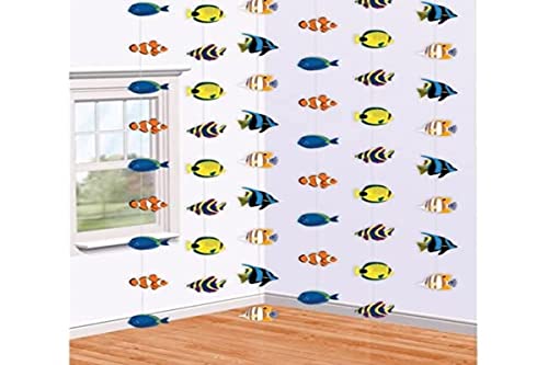 Coral Reef Fish String Decorations 6 x 2m- 6 (6 pk) von amscan