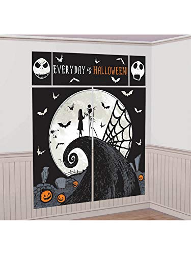 Disney Tim Burton's Nightmare Before Christmas Szenen-Setter mit Foto-Requisiten, verschiedene Größen (17 Stück), perfekt für Halloween-Partys und Themenveranstaltungen von amscan