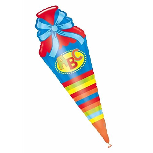 Folienballon Schultüte - Ballon Zuckertüte Einschulung - Unbefüllt von amscan