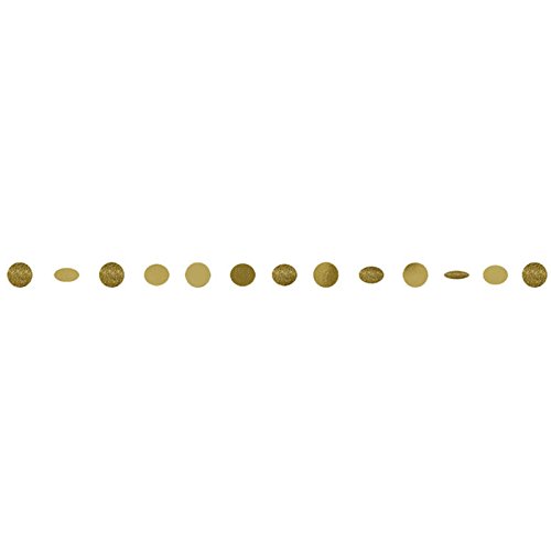 Gold Glitter String Decoration 2.13m /6 Gold Glitter String Decoration 2.13m /6 von amscan