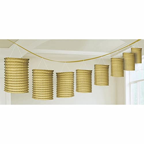 Gold Lantern Garlands 3.65m Gold Lantern Garlands 3.65m von amscan