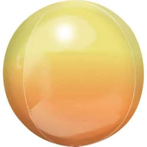 amscan 39848 Geburtstagsballons Orbz Ombre gelb und orange Folienballon Party Dekoration – 1 Stück, 15"/38cm x 16"/40cm amscan 39848 Geburtstagsballons Orbz Ombre gelb und orange Folienballon Party Dekoration – 1 Stück, 15"/38cm x 16"/40cm von amscan