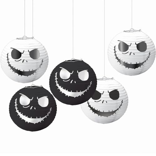 The Nightmare Before Christmas 242269 Papierlaternen, 5 Stück von amscan