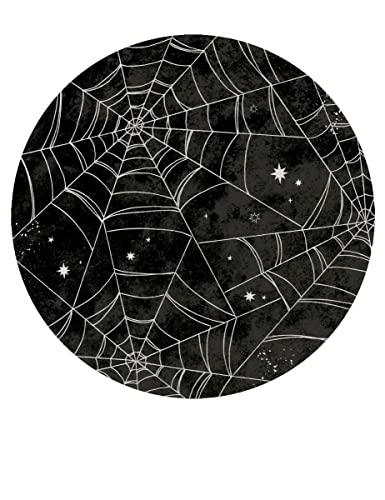 amscan Vegaoo Pappteller Einweggeschirr Halloween schwarz-weiß 8 Stück 23 cm von amscan