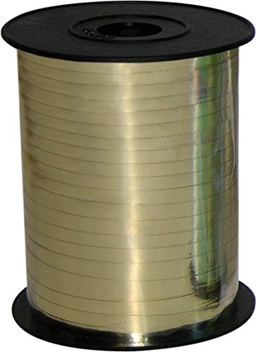 amscan 10022603 991002 Ballonband 230 m x 5 mm, Gold von amscan