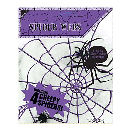 SPIDER WEB:WITH 4 SPIDERS sm von amscan