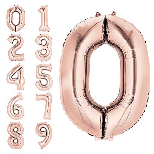 S/Shape: 0 Rose Gold von amscan