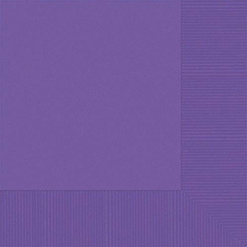 amscan 51015.25 3-Ply Luncheon Napkins, Purple Party-Zubehör, Papier, violett von amscan