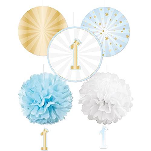 1st Birthday Blue Decor Kit von amscan