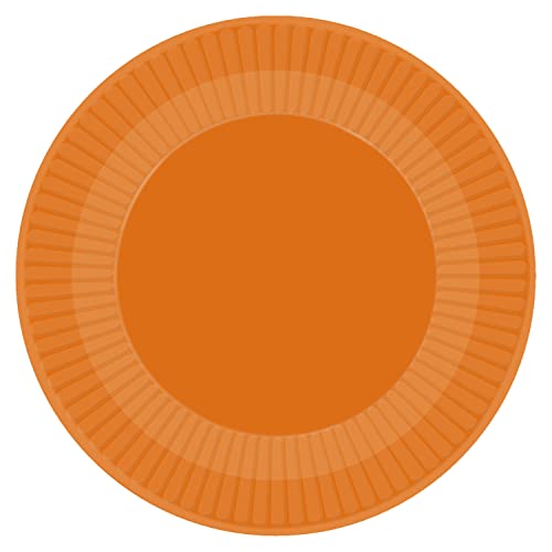 amscan 9915400-204-66 Pappteller, umweltfreundlich, recycelbar, Orange, 8 Stück von amscan