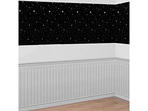 (PKT) Hollywood G&G Starry Night Room Scene Setter Roll 1.2m x 12.5m - Glitz & Glam von amscan