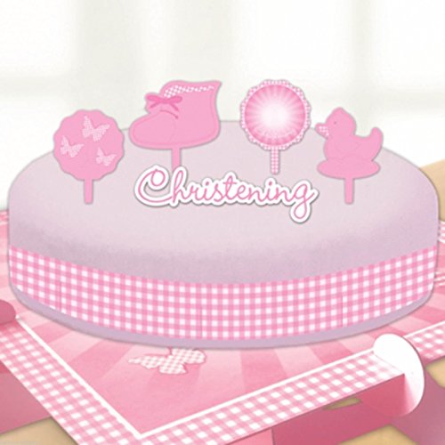 amscan Taufe Beute Kuchen dekorieren-Kits, Pink von amscan