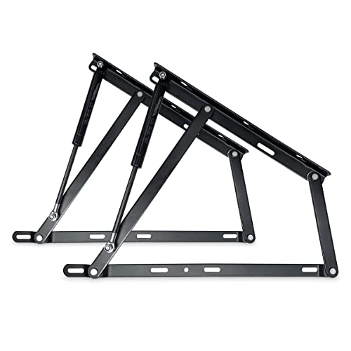 amuéblate online Komplettes Set mit professionellem hydraulischen Hebe-System für Boxspringen, inkl. Scharniere, Kolbenbolzen, Leistung 1400 Nw (Bett mit 135 und 140 cm) von amuéblate online