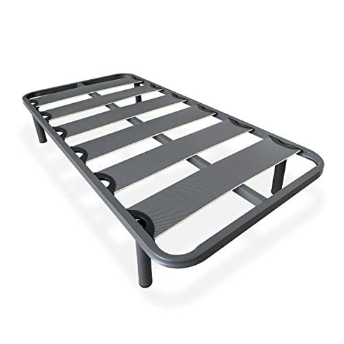 amuéblate online - Lattenrost, breit, geräuschdämpfend, 40 x 30 mm, mit Schraubfüßen, Stabilität und Robustheit, 105 x 190 cm von amuéblate online